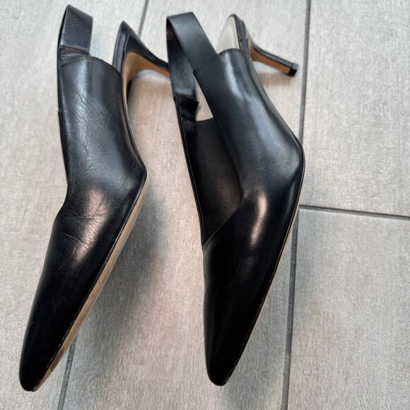 Via Spiga Blake Slingback Calf Leather Heels - Picture 2 of 4